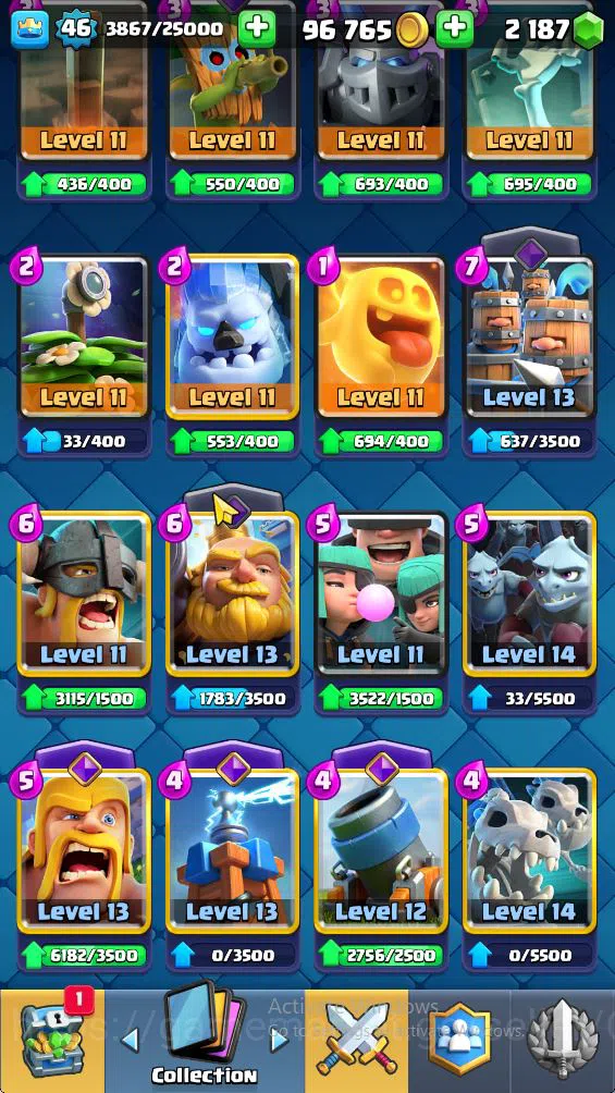Clash Royale Accounts Lvl 46|Trop7475|KTL 14|Card 119|7 EVO,6 Cahmpion,2 image 4