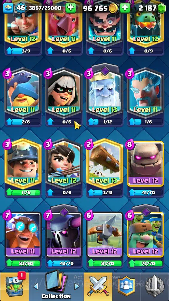 Clash Royale Accounts Lvl 46|Trop7475|KTL 14|Card 119|7 EVO,6 Cahmpion,2 image 8