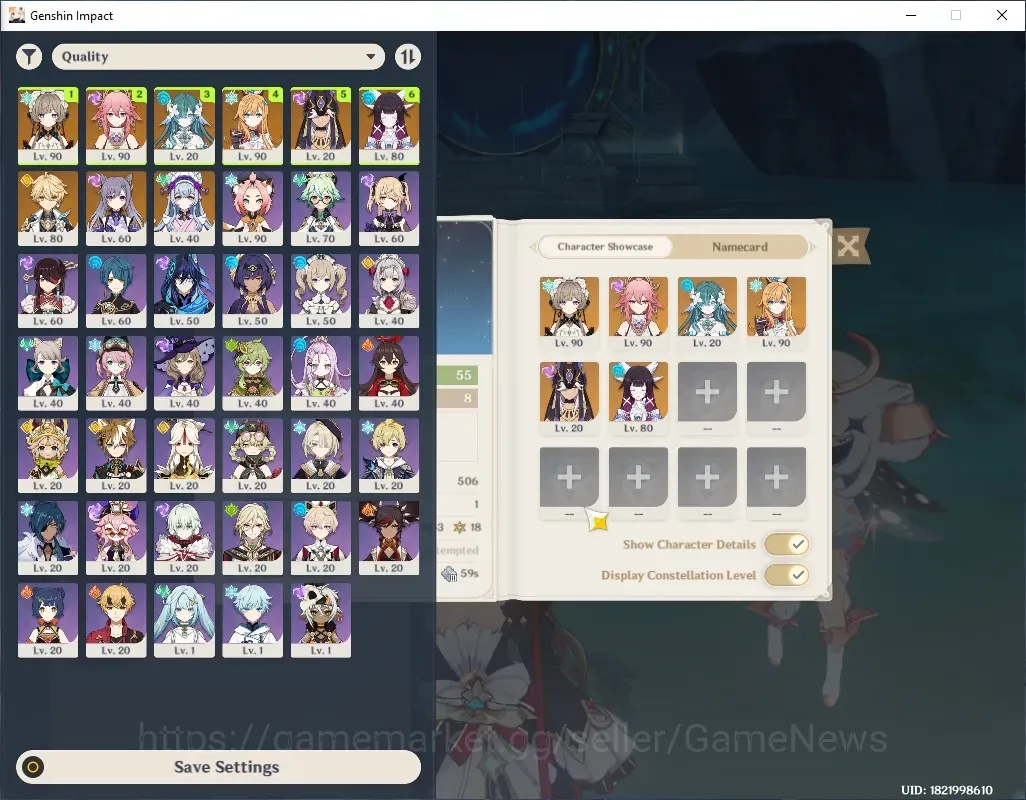 Genshin Impact Accounts Others Asia|AR 55|6 Limited + 3(*5Wp)|Team Sandrone+Sign|Vodyanitsa,Columbina,Escoffier,Yae 1