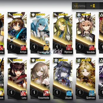 Arknights Accounts Starter ARKNIGHTS GLOBAL STARTER 6*6 , 3 LIMITED KALTSIT ALTER,LAPPLAND ALTER,MUELSYSE