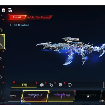 Blood Strike Accounts Collab Skin ASIA|ETERNAL KAG-6 Star Chaser Lv2|Collab Hank Iguana|5 Ultra Vector Flame,FAL