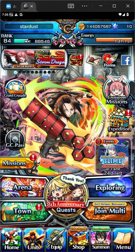GLOBAL|5 Ascend|Rank 84| Combat Milim, Demon Lord Vox, Yamada Sagiri, DIablo,etc|Check SS|GS195B Grand Summoners Others GLOBAL|5 Ascend|Rank 84| Combat Milim, Demon Lord image 1