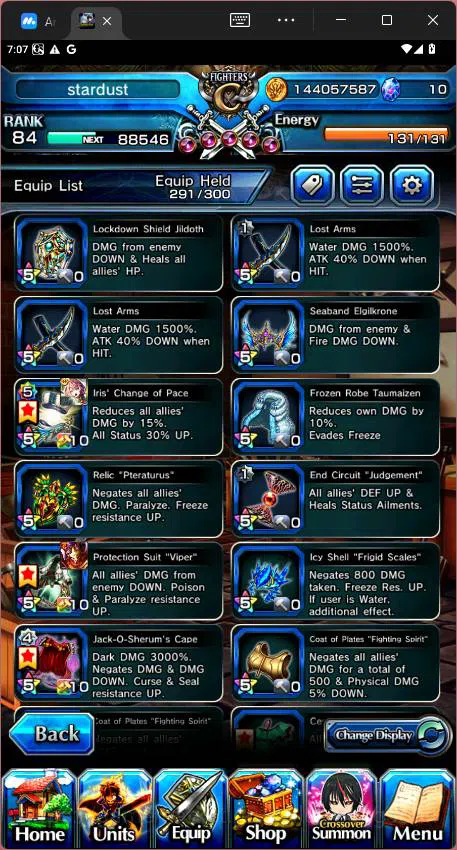 Grand Summoners Accounts Others GLOBAL|5 Ascend|Rank 84| Combat Milim, Demon Lord Vox, Yamada Sagiri, DIablo,etc|Check 15