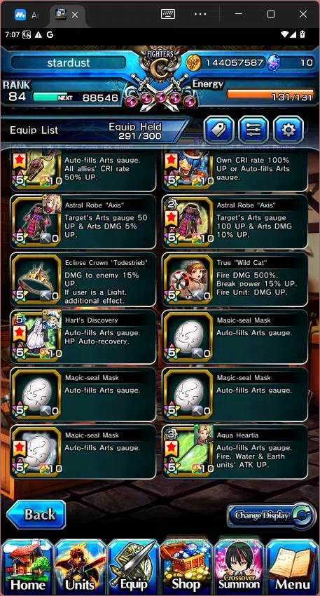 Grand Summoners Accounts Others GLOBAL|5 Ascend|Rank 84| Combat Milim, Demon Lord Vox, Yamada Sagiri, DIablo,etc|Check 18