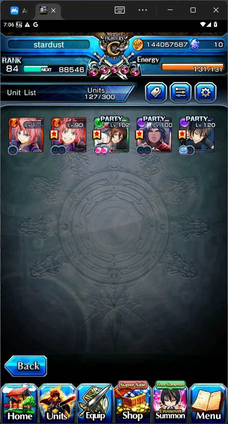 Grand Summoners Accounts Others GLOBAL|5 Ascend|Rank 84| Combat Milim, Demon Lord Vox, Yamada Sagiri, DIablo,etc|Check 6