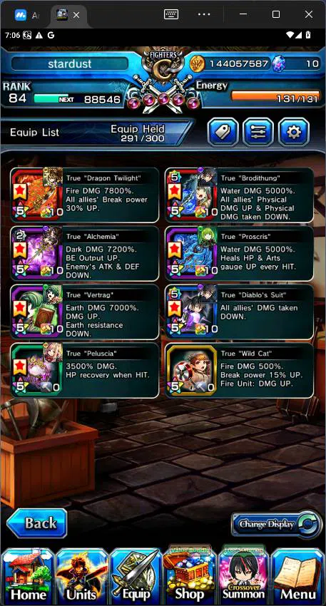 Grand Summoners Accounts Others GLOBAL|5 Ascend|Rank 84| Combat Milim, Demon Lord Vox, Yamada Sagiri, DIablo,etc|Check 9