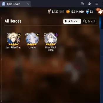 Epic Seven Accounts High-End Global Unverif|Best 3 ML(LRK,Lisette,BWI)|PoH+Bless ON|Theater Locked|SS 3.1K|MoR