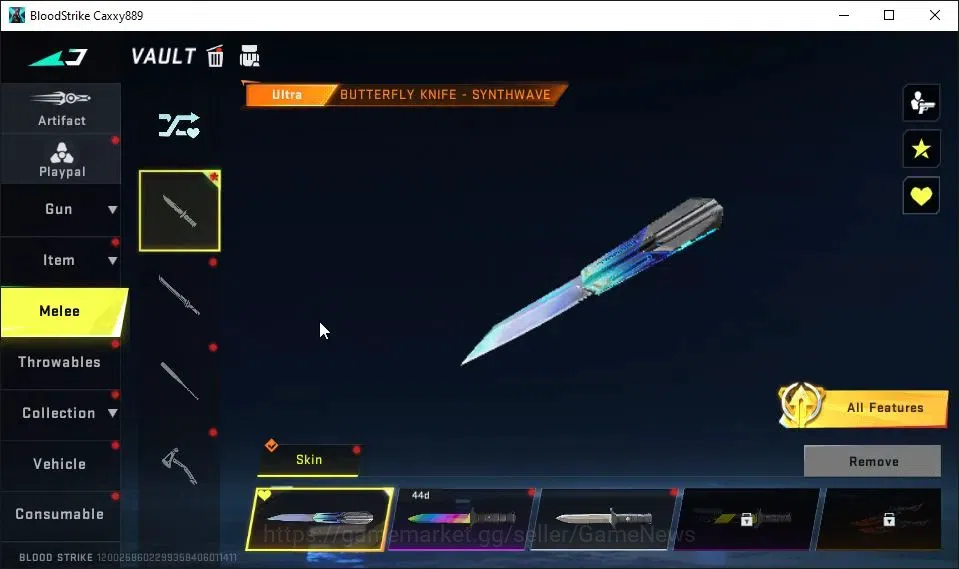 Blood Strike Accounts ASIA|2 ETERNAL[ZERO-Oda,DEagle]|Melee ULTRA BUTTER image 12