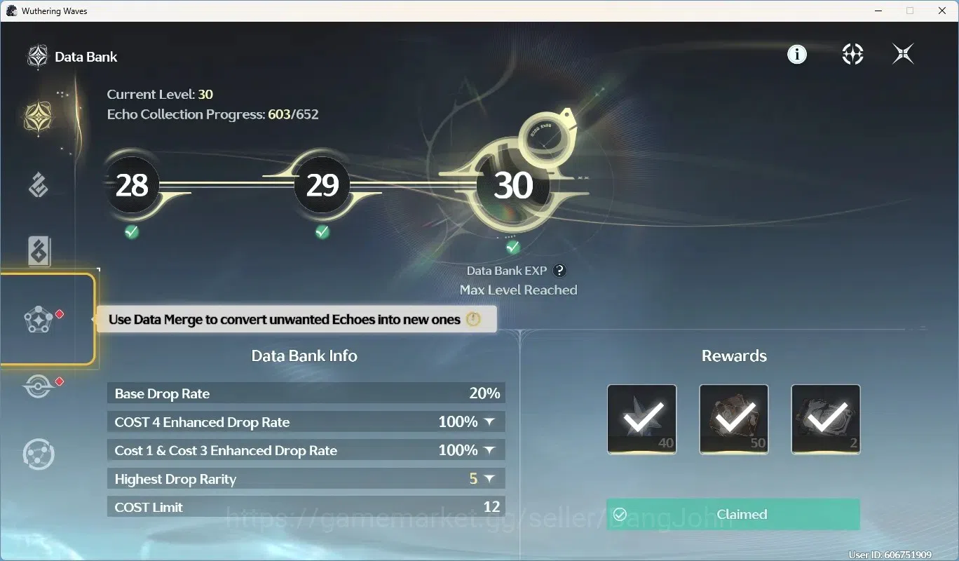 Wuthering Waves Accounts EU|UL 49|Rank 5|4 Char Limited [Lucilla,LucyRc3,Ca image 12
