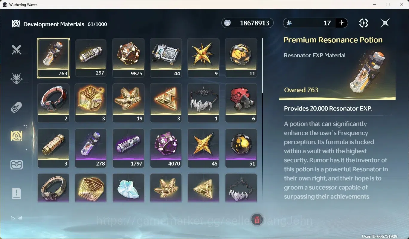 Wuthering Waves Accounts EU|UL 49|Rank 5|4 Char Limited [Lucilla,LucyRc3,Ca image 7