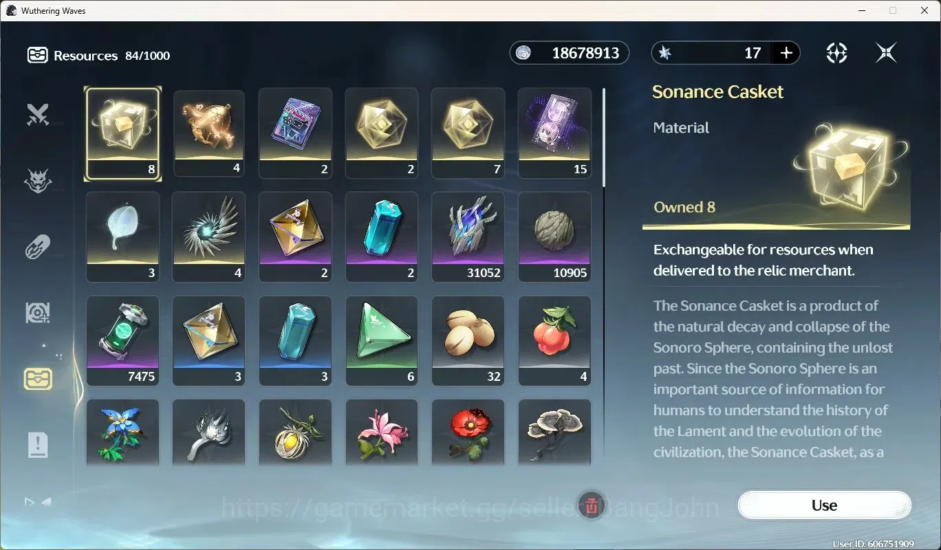 Wuthering Waves Accounts EU|UL 49|Rank 5|4 Char Limited [Lucilla,LucyRc3,Ca image 8