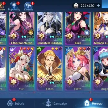 Mobile Legends: Adventure Accounts Global 75***|Lv.140|Camp 61-4|VIP 9|Power: 93076K|19 Awakening|Hero 224|8 UR|1