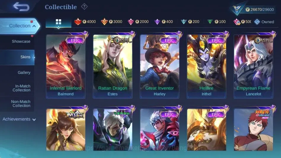 Mobile Legends: Bang Bang Accounts Global|Skin 140|Expert|DragonT Estes+Lancelot+Ling image 5