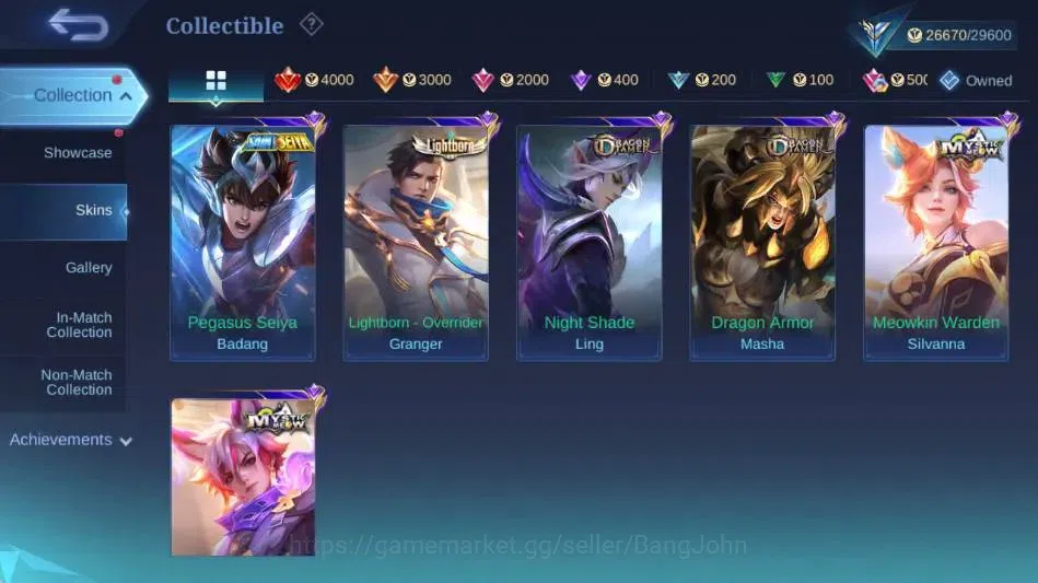 Mobile Legends: Bang Bang Accounts Global|Skin 140|Expert|DragonT Estes+Lancelot+Ling image 7