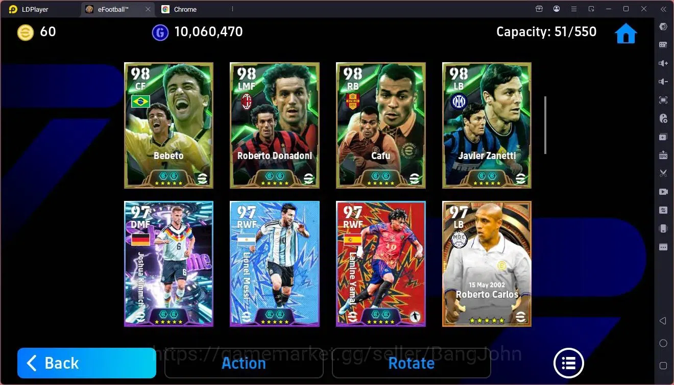 eFootball Accounts High-End Mobile |PW 3206|Bigtime Yamal,Van Dijk,Rijkaard,R.Carlos|Epic Baggio,Matthäus Etc|SHW 5