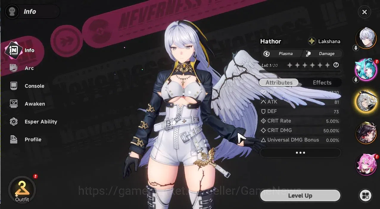Neverness to Everness Accounts Global EU |HL 3| 2 SSR [Hotori,Hathor] +1 S-Class  image 2