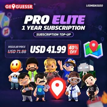 GeoGuessr Others GeoGuessr Subscription to YOUR ACCCOUNT | Pro Elite 1 Year