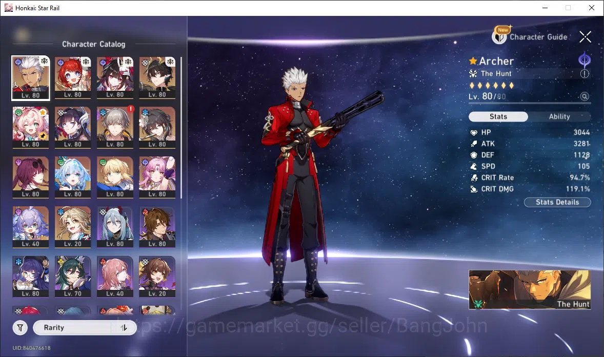Honkai Star Rail Accounts [ASIA] TL 69 | 14 Limit | Archer | Tribbie | Spark image 15