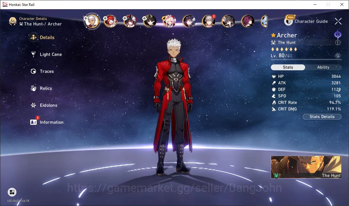Honkai Star Rail Accounts [ASIA] TL 69 | 14 Limit | Archer | Tribbie | Spark image 16