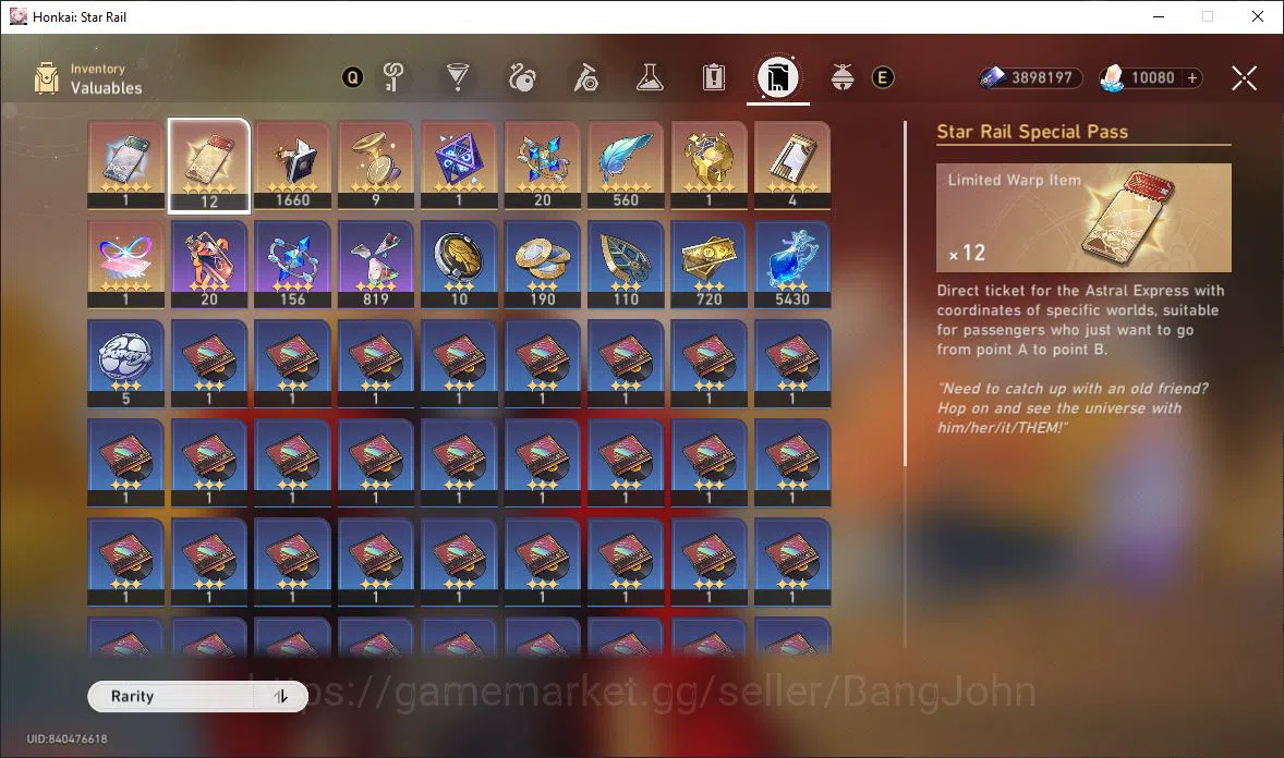 Honkai Star Rail Accounts [ASIA] TL 69 | 14 Limit | Archer | Tribbie | Spark image 4