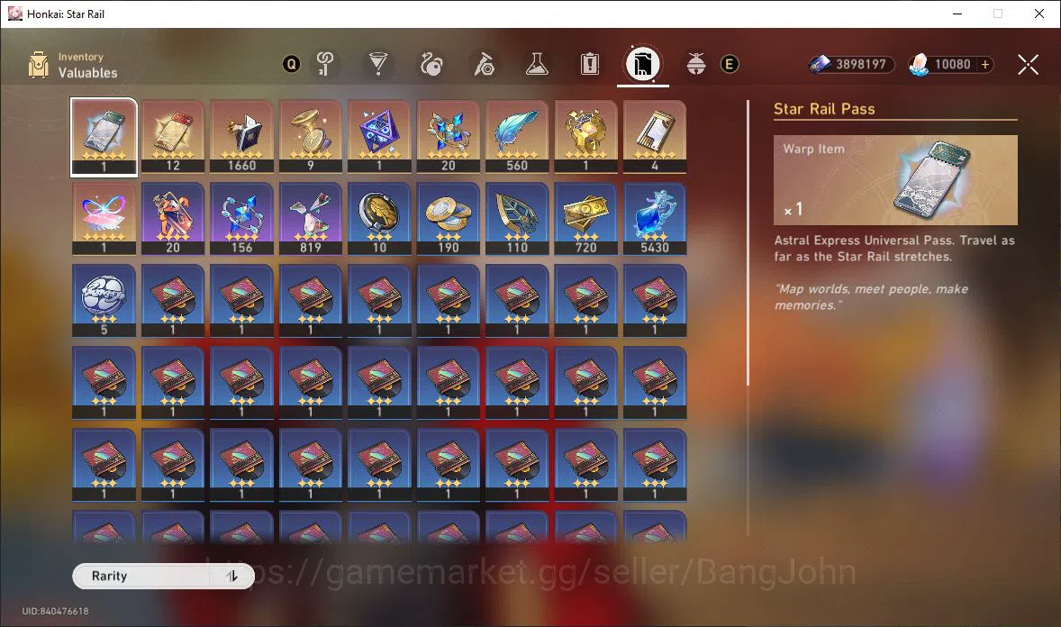 Honkai Star Rail Accounts [ASIA] TL 69 | 14 Limit | Archer | Tribbie | Spark image 5
