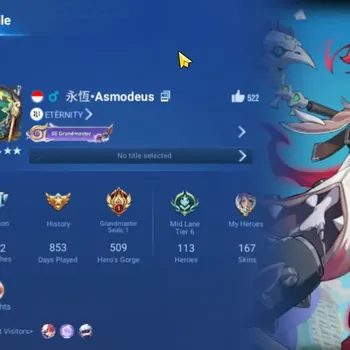 Honor of Kings Accounts Rare Skin Global|113H