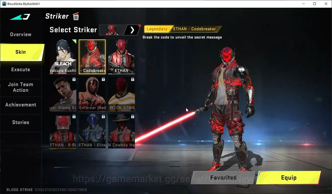 Blood Strike Accounts ASIA|ULTRA MELEE LightBlade-DarkForce+COLLAB BLEAC image 4