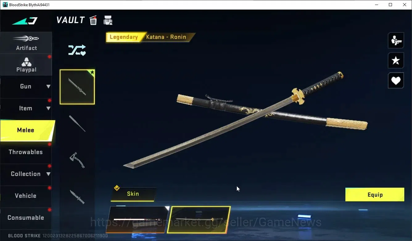 Blood Strike Accounts ASIA|ULTRA MELEE LightBlade-DarkForce+COLLAB BLEAC image 7