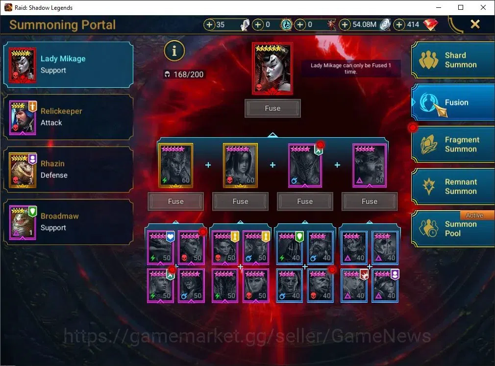 Raid: Shadow Legends Accounts Lv 57|923K Power|29 Legend(Lady Noelle,Sir Nichola image 19