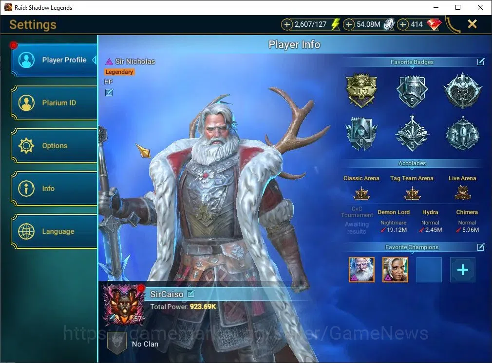 Raid: Shadow Legends Accounts Lv 57|923K Power|29 Legend(Lady Noelle,Sir Nichola image 2