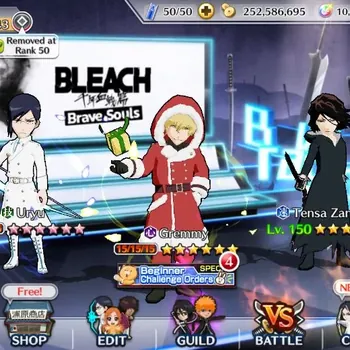 Bleach: Brave Souls Accounts Mid-Tier Global | 12K BP+10K Orb | Mid Story | Gremmy Xmas24 | Uryu TYBW | Tensa Zangetsu