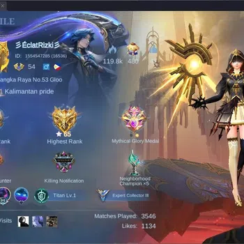 Mobile Legends: Bang Bang Accounts Collector Global |Hero 107|Skin 161|Expert|CC Natalia|Spongebob Cyclops|9th Fanny|Lunar