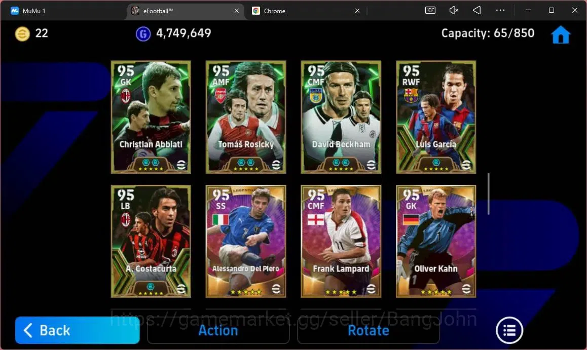eFootball Accounts ANDROID|PW 3187|E-BT Messi|Epc Fabio Cannavaro|Epc image 13