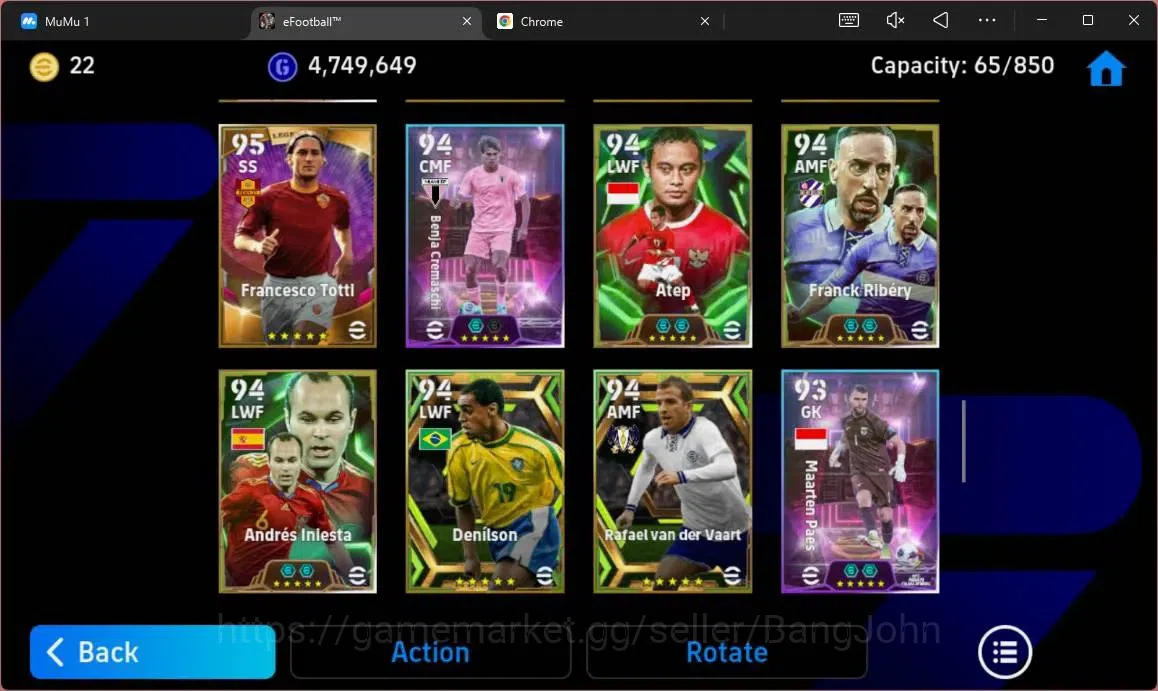 eFootball Accounts ANDROID|PW 3187|E-BT Messi|Epc Fabio Cannavaro|Epc image 14