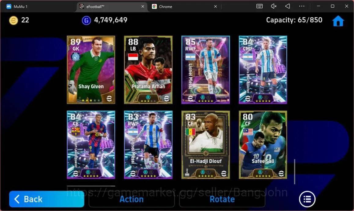 eFootball Accounts ANDROID|PW 3187|E-BT Messi|Epc Fabio Cannavaro|Epc image 16
