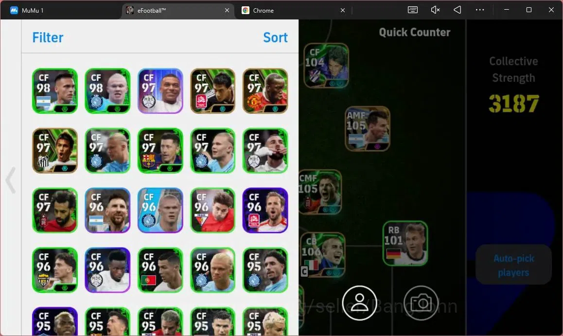 eFootball Accounts ANDROID|PW 3187|E-BT Messi|Epc Fabio Cannavaro|Epc image 3