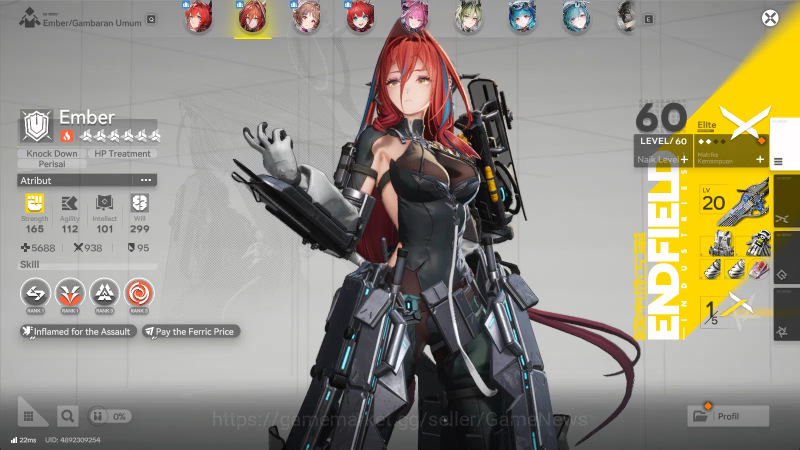 Arknights: Endfield Accounts ASIA Lv50|Laevatain+sign,POG,Ardella+sign,LastRite image 3