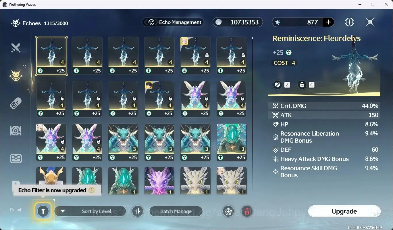 Wuthering Waves Accounts SEA|UL 51 | Rank 6 |3 Char Limited [CartethyaRC6 + image 10