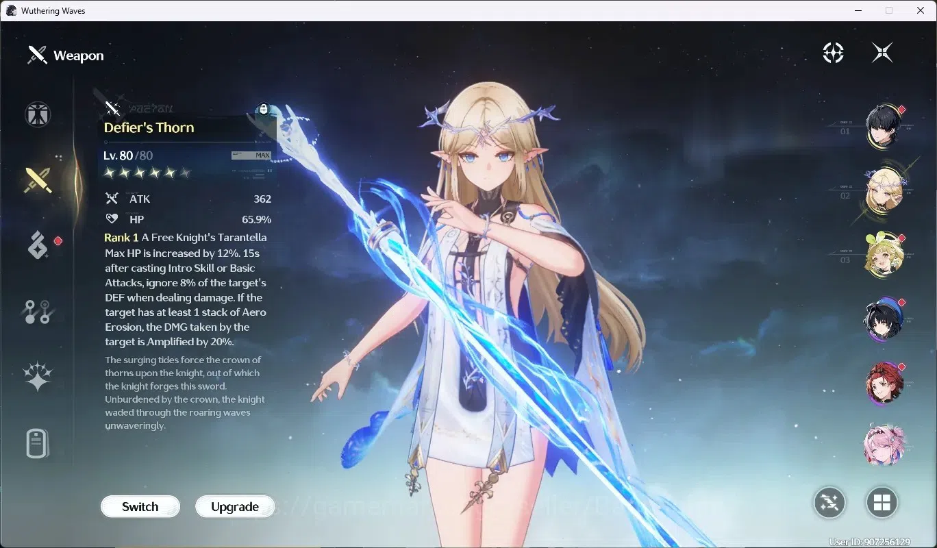 Wuthering Waves Accounts SEA|UL 51 | Rank 6 |3 Char Limited [CartethyaRC6 + image 4