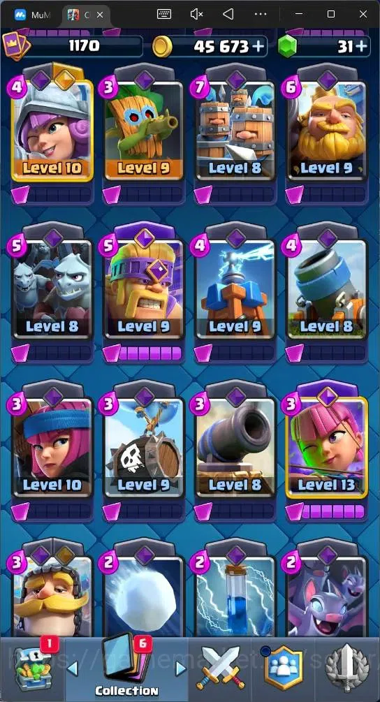 Clash Royale Accounts Mobile | KTL 12 | Trophy 7151 | Cards 119 | 6 Cham image 10