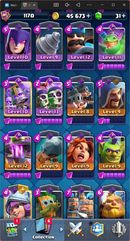 Clash Royale Accounts Mobile | KTL 12 | Trophy 7151 | Cards 119 | 6 Cham image 11