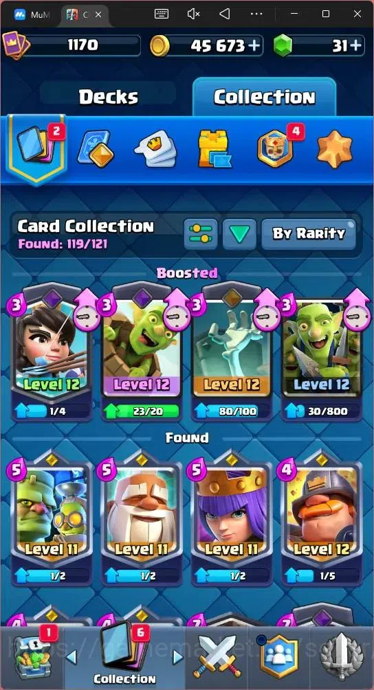 Clash Royale Accounts Mobile | KTL 12 | Trophy 7151 | Cards 119 | 6 Cham image 12