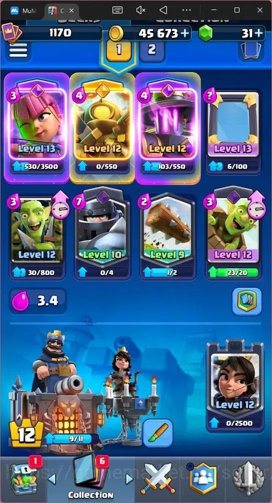 Clash Royale Accounts Mobile | KTL 12 | Trophy 7151 | Cards 119 | 6 Cham image 13
