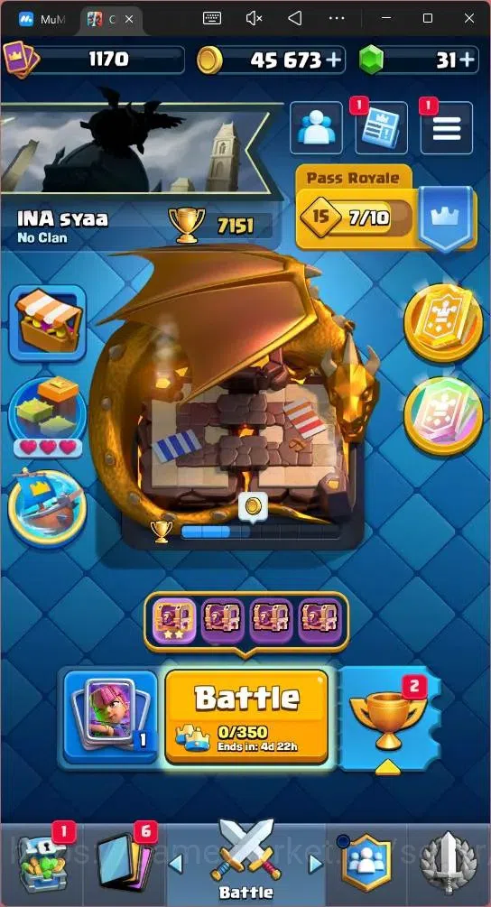 Clash Royale Accounts Mobile | KTL 12 | Trophy 7151 | Cards 119 | 6 Cham image 18