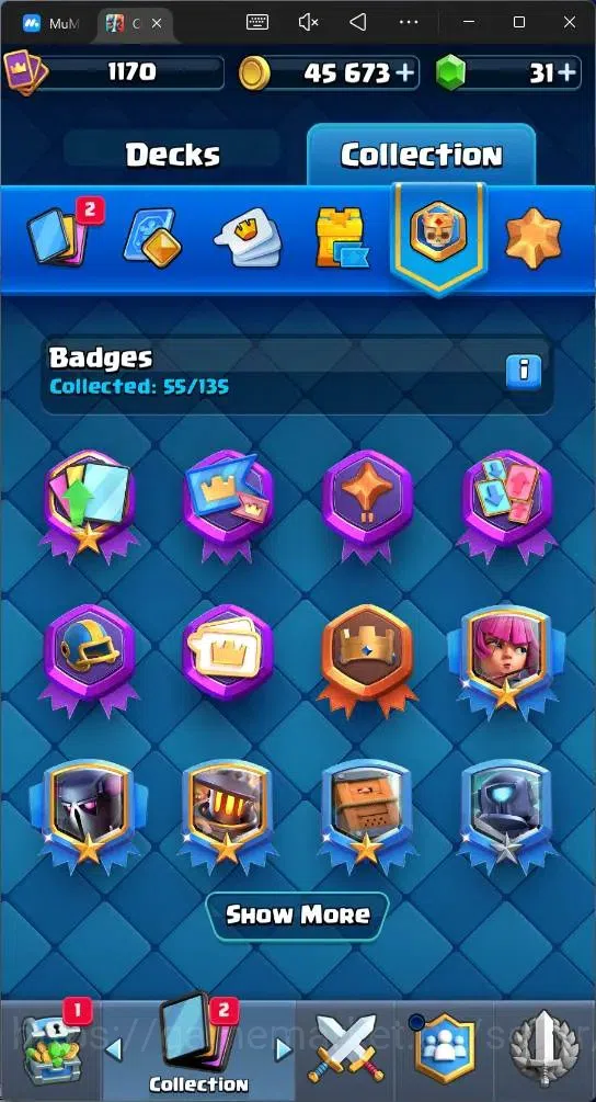 Clash Royale Accounts Mobile | KTL 12 | Trophy 7151 | Cards 119 | 6 Cham image 3