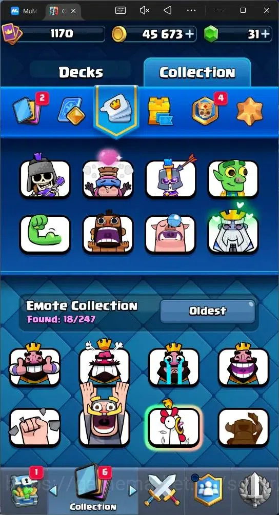 Clash Royale Accounts Mobile | KTL 12 | Trophy 7151 | Cards 119 | 6 Cham image 6