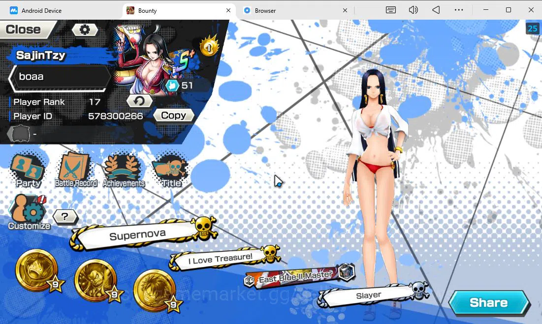 One Piece Bounty Rush Accounts Global|7 EX|T5E Saturn,GP Newgate,G5 MD Luffy,KoP  image 2