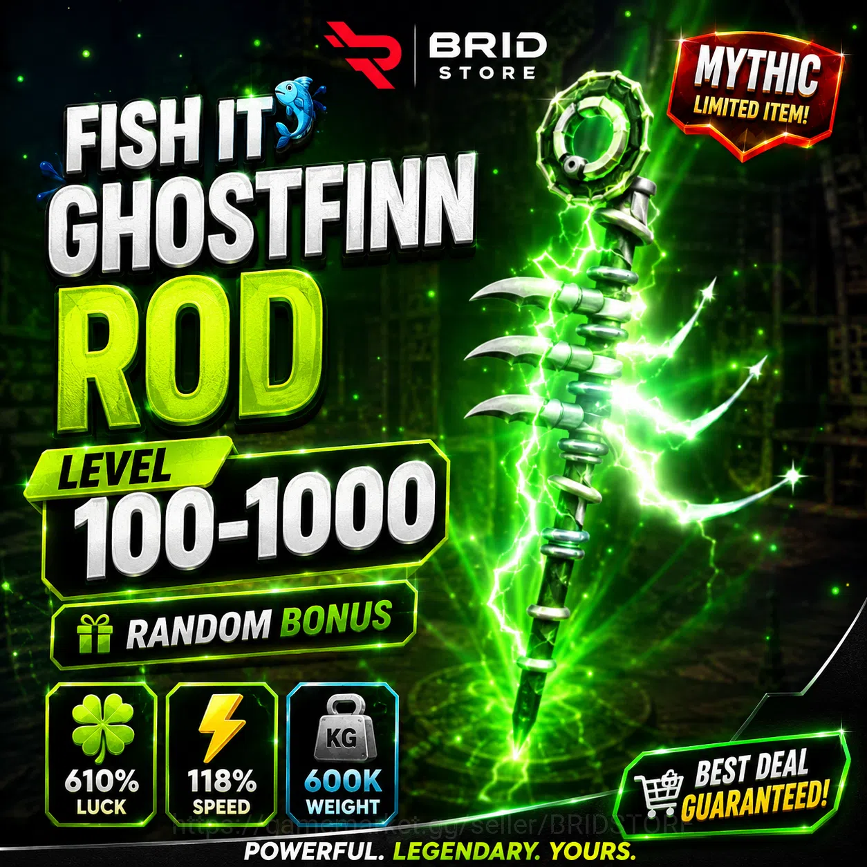 Roblox Accounts Fish It | Ghostfinn Rod | Level 100–1000 | Random image 1