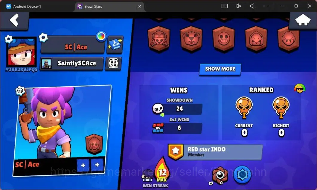 Brawl Stars Accounts Global | 530 Thropy|12 Brawler|2 Max Hypercharge ( image 3