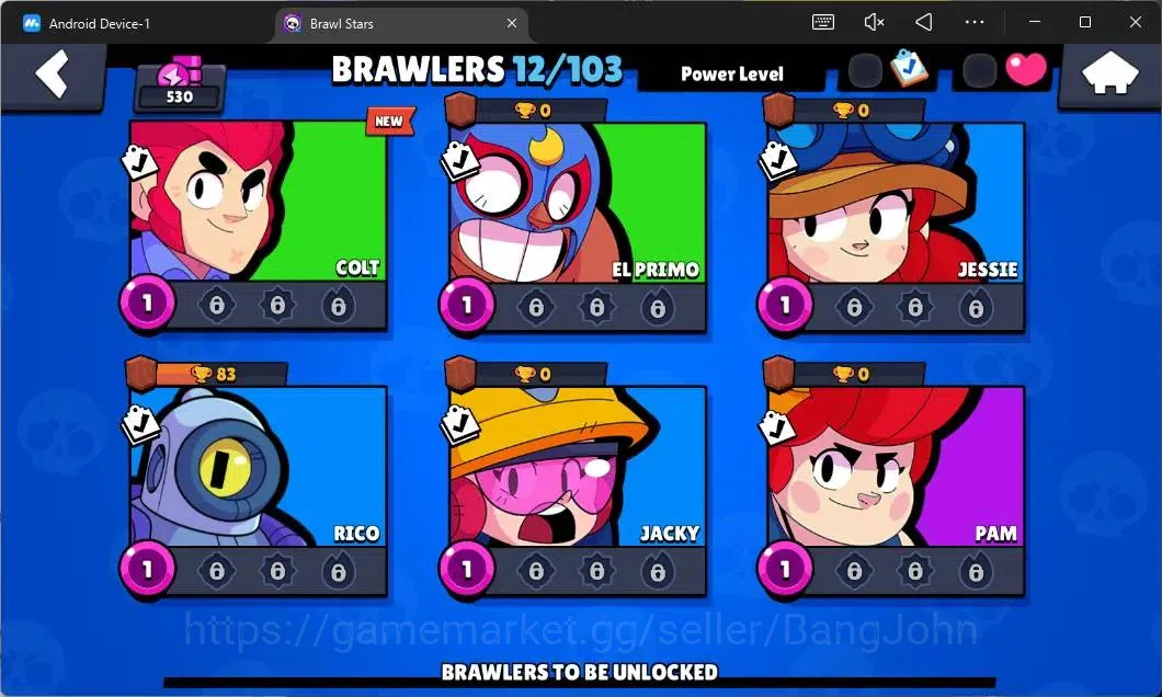 Brawl Stars Accounts Global | 530 Thropy|12 Brawler|2 Max Hypercharge ( image 6